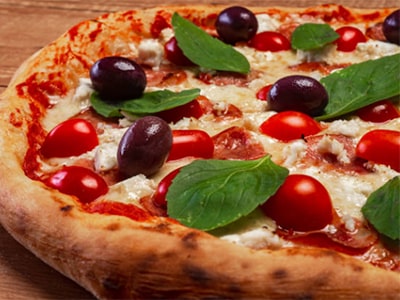 pizza con le olive